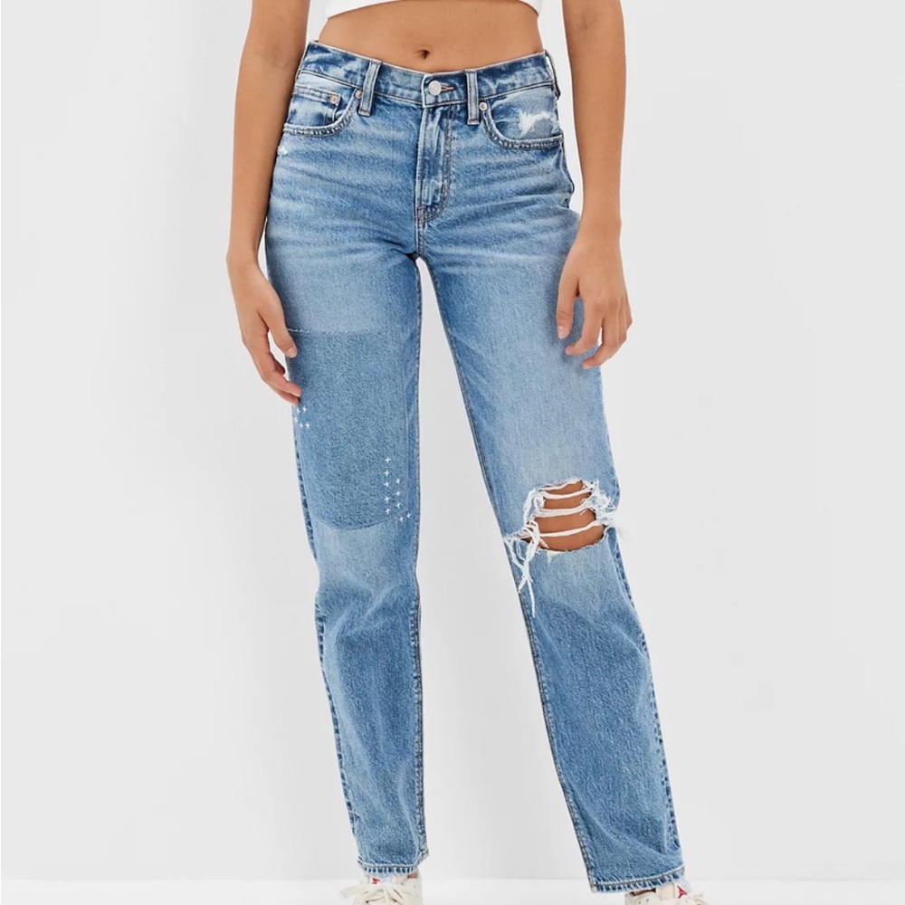 American Eagle - Real Good AE Strigid Ripped '90s Straight Jean